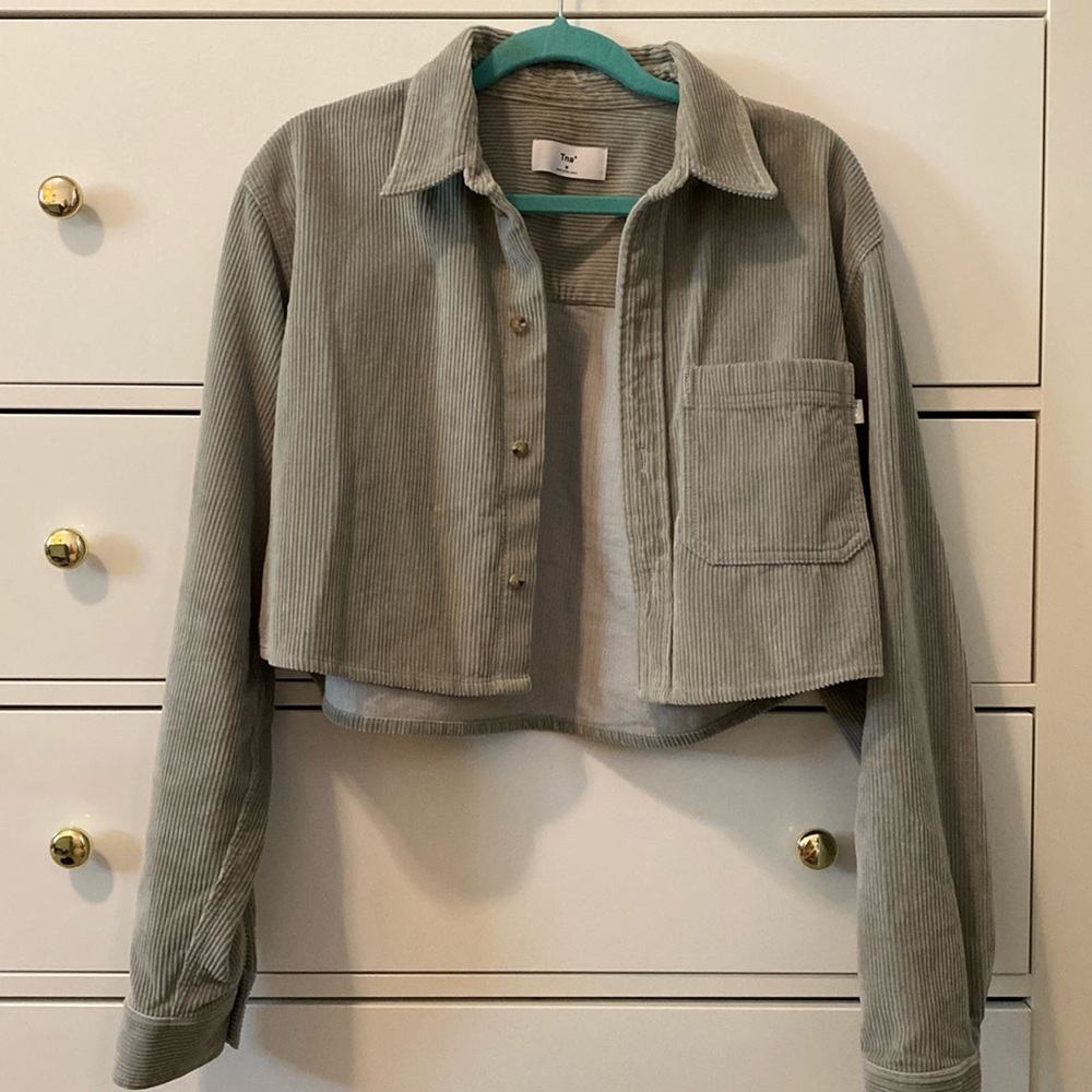 Aritzia Cropped Corduroy Jacket